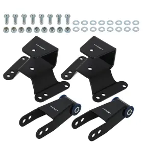 7ypq5c Maxpeedingrods 4 Inch Drop Lowering Hanger Shackles Kit For Chevy Gmc C10 2wd Pickup 1973-87