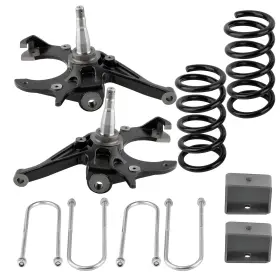 81d0i6 Maxpeedingrods 5 Inch / 4 Drop Lowering Kit With Spindles For Gmc S15 1982-04 Sonoma 1984-04 V6 2wd