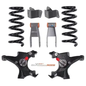 8fkt10 Maxpeedingrods Front 4 Inch And Rear 3-4 Drop Kit For Chevrolet Gmc C1500 1988-1998 2wd
