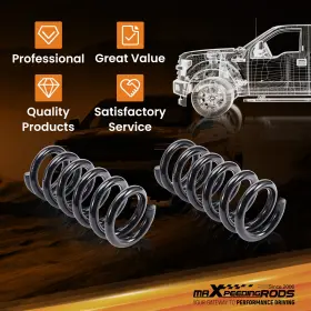 8lbhcw Maxpeedingrods 2 Inch Front Drop Lowering Coil Springs For Chevy Gmc C1500 2wd V8 88-98 #2