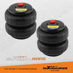 8qliyz Maxpeedingrods 2x Standard 2500 Lb Air Ride Suspension Bag Double Bellows 1/2 Inch Npt For Ford F150 #2