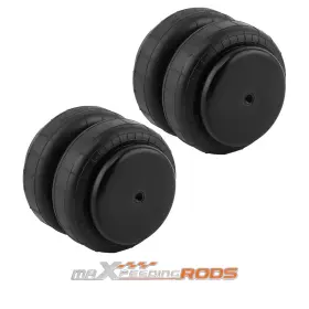 8qliyz Maxpeedingrods 2x Standard 2500 Lb Air Ride Suspension Bag Double Bellows 1/2 Inch Npt For Ford F150