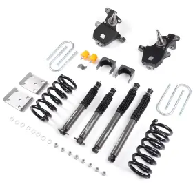 8zrgx5 Maxpeedingrods Twin-tube Lowering Shock Kit For Ford F-150 2wd V8 97-03 3 Inch /6 Drop Height