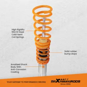 9b47xl Maxpeedingrods Adjustable Coilovers Shock Absorber Kit For Chrysler 300c Rwd Sedan 05-10 #2