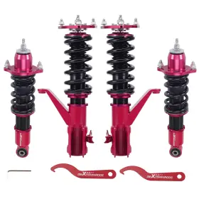 9frovl Maxpeedingrods 24 Clicks Damping Coilovers Shocks For Honda Civic And Si 2001-05 Shock Absorbers