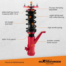 9gfozq Maxpeedingrods 24 Clicks Damping Coilovers Shocks For Honda Civic And Si 2001-05 Shock Absorbers #2 9gfozq Maxpeedingrods 24 Clicks Damping Coilovers Shocks For Honda Civic And Si 2001-05 Shock Absorbers #2