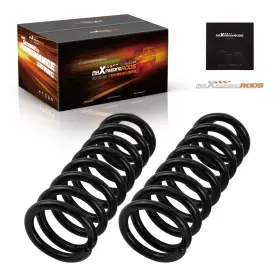 9i4268 Maxpeedingrods Powder Coated Lowering Springs For Ford F150 04-13 2 Inch Front Drop 2wd 4wd