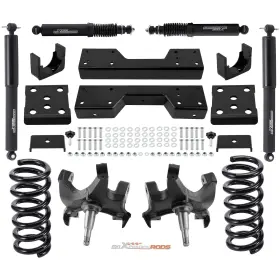 9vaehm Maxpeedingrods Front Lowering Spindles Coils Shocks For Chevrolet C1500 1/2 Ton 1988-1998 2wd