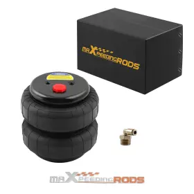A1x5ol Maxpeedingrods Air Suspension Spring Bag Standard 2500 Lb 1/2 Inch Npt Single Port Heavy Duty Truck #2