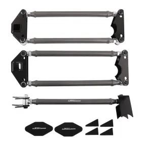 Adokp6 Maxpeedingrods 24 Inch Adjustable 4 Link Kit With Panhard Bar For Classic Car Truck