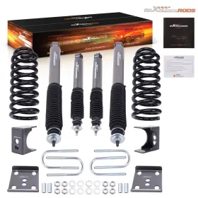 B4reuw Maxpeedingrods Lowering Shock Absorber Kit For Ford F100 F150 2wd 1965-1979 Front Rear