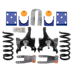 Bd48e9 Maxpeedingrods Front 5 Inch Rear 7-8 Drop Kit For Chevrolet Gmc C1500 88-1998 With 1.25 Rotors V8