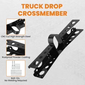 Bkax3n Maxpeedingrods Rear Trailing Arm Crossmember With 4 Degrees Anti Squat For Chevy C10 Gmc C15 63-72 #3