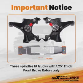 Ce5n83 Maxpeedingrods Front 2 Inch Rear 1-2 Drop Kit For Chevrolet Gmc C1500 1988-1998 #3