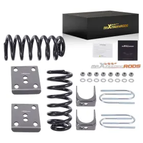 Ck9b6t Maxpeedingrods 3 Inch Lowering Coil Springs 5 Drop Axle Flip Kit For Ford F100 F150 2wd 1980-1996