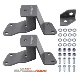 Cntfh7 Maxpeedingrods Lowering Kit 2 Inch Rear Axle Drop Hangers For Chevy / Gmc C1500 2wd 1988-98