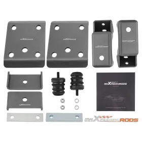 D09zt1 Maxpeedingrods Rear Axle Drop Lowering Kit For Gmc Sierra 1500 Pickup 4-door 2007-18 Steel
