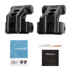 D14p0t Maxpeedingrods 2ftft Drop Lowering Shackles Kit For Dodge Ram 1500 Mega Cab 2500 3500 2003-2013