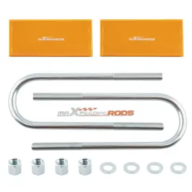 Maxpeedingrods D7tj39 3 Inch Drop Lowering Blocks Kit With U-bolts For Chevrolet C10 / C1000 2wd 1963-72