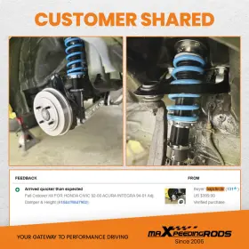 D9p2gk Maxpeedingrods 24 Way Damper Coilovers Lowering Suspension Set For Honda Civic Eg Ek 92-00 #3