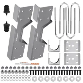 Djyop0 Maxpeedingrods 8 Inch Rear Drop Flip Lowering Kit With C-notch For Chevy Silverado C3500 2wd 1988-00