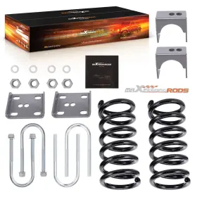Dwtbv4 Maxpeedingrods 3 Inch Lowering Coil Springs 5 Drop Axle Flip Kit For Ford Ranger/mazda 98-2014