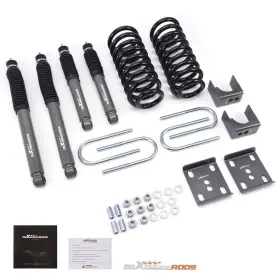 Ei1nf3 Maxpeedingrods Front 3 Rear 6 Lowering Kit For Ford F100 F150 2wd 65-79 With Shocks