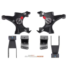 Exwla1 Maxpeedingrods Front 2 Inch Rear 3-4 Drop Kit For Chevrolet Gmc C1500 88-1998 With Hangers