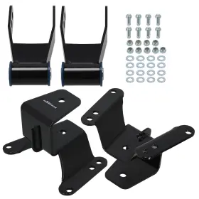 F5muxo Maxpeedingrods 4 Inch Rear Drop Lowering Kit For Chevy C10 Gmc C15 / C1500 73-87 Shackles Hangers