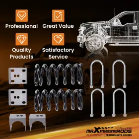 F60n9x Maxpeedingrods 3 Inch Lowering Coil Springs 5 Drop Axle Flip Kit For Ford Ranger/mazda 1998-2014 #3