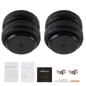 F89zwl Maxpeedingrods Universal Heavy Duty 2500 Lb Single Port Air Spring Airmatic Suspension Bag X2