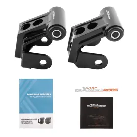 Fhn5o9 Maxpeedingrods 2 Inch Drop Lowering Shackles Kit Fit For Dodge Ram 2500 3500 2003-2013