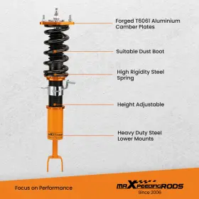 Fy2mbi Maxpeedingrods 24 Way Damper Coilovers For Nissan Fairlady 350z 03-08 Spring Suspension Kit #3