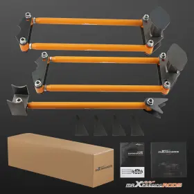 Grvae6 Maxpeedingrods 4 Link Weld On Parallel Rear Suspension Fit For Rod Rat Truck Classic Car