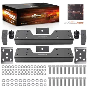 Haadh4 Maxpeedingrods C-notch 6 Inch Rear Lowering Flip Kit For Chevy Silverado C1500 1988-98