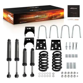 Haqr4b Maxpeedingrods 3 Inch / 5 Drop Lowering Flip Kit For Chevy C10 Gmc C15 1973-1987 Springs And Shocks