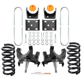 Hbfp26 Maxpeedingrods Front 4 Inch And Rear 6 Drop Kit For Chevrolet Gmc C1500 88-1998 With 1.25 Rotors V8