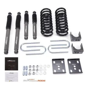 Hj1ud2 Maxpeedingrods Complete Lowering Shock Kit For Ford F100 F150 2wd 1965-1979 Front Rear