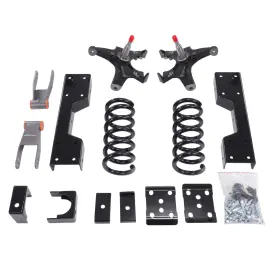 Hmy9e5 Maxpeedingrods Front Rear 4 Inch /7-8 Drop Kit For Chevrolet Gmc C1500 88-98 With 1.25 Rotors V8