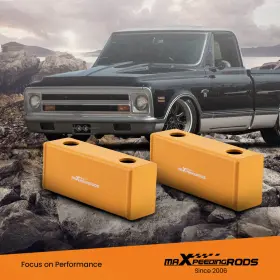 Hyrg2s Maxpeedingrods 3 Inch Rear Drop Lowering Kit Blocks For Gmc C15/c1500 Suburban 1968-1972 #2