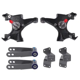 I03p7f Maxpeedingrods Front 2 Inch Rear 3-4 Drop Kit For Chevrolet Gmc C1500 88-1998 With Shackles