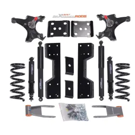 I2p6y8 Maxpeedingrods Front 4 Inch Rear 7-8 Drop Shock Kit For Chevrolet Gmc C1500 1988-1998 With Spring