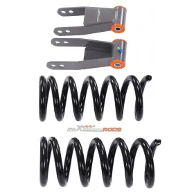 I3pm5v Maxpeedingrods Front 2 Inch Rear 1 -2 Drop Kit Spring Shackles For Chevy Gmc C1500 2wd 1988-1998