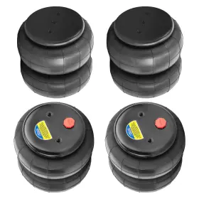 If2weu Maxpeedingrods 4x 2600lbs Air Springs Suspension Bags Single Port 1/2 Inch Npt For Ford Super Duty