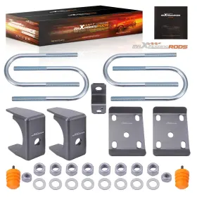 Ij14tp Maxpeedingrods Powder Coated 6 Inch Rear Axle Flip Drop Kit For Ford F-150 97-04 With U-bolts