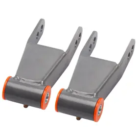 Ip95xf Maxpeedingrods 2 Inch Rear Drop Shackles Lowering Kit For Chevy Gmc C1500 2wd 1/2 Ton 1988-1998