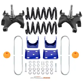 Ipr97x Maxpeedingrods Front 4 Inch Rear 6 Drop Kit For Chevrolet Gmc C1500 1988-1998 With 1.25 Rotors V8 #2