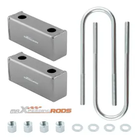 Jf02ew Maxpeedingrods 3 Inch Drop Lowering Kit Blocks U-bolts For Chevy C20 C10 Gmc C15 2wd 1967-1972