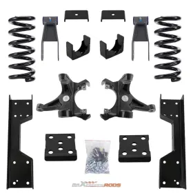 Maxpeedingrods Jgni83 Front 5 Inch Rear 7-8 Drop Kit For Chevy Gmc C1500 88-98 With 1.25 Rotors V8