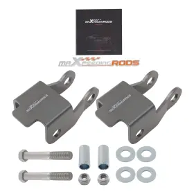 Joa9s1 Maxpeedingrods Rear Extension Shock Kit For Chevy Silverado 1500 99-06 Steel Hardware